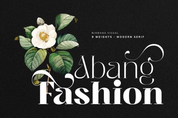 Abang Fashion: A Luxurious Display Font for Small Business Branding