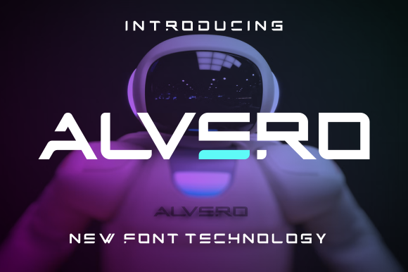 Alvero: A Futuristic Display Font That Cuts Through the Feed