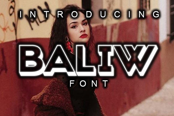 Baliw: A Striking 3D Display Typeface for Editorial Impact
