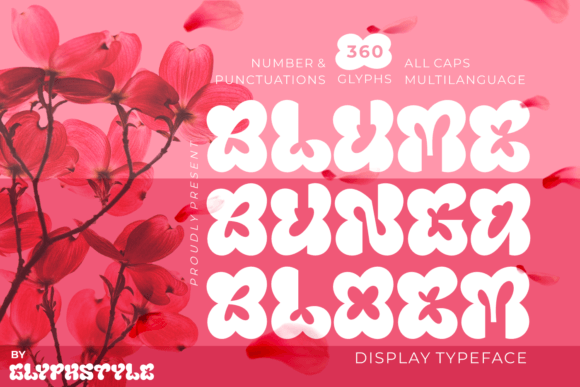Blumebungabloem: A Flower-Formed Display Font for Handmade Brands