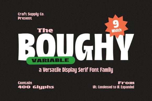 Boughy: A Display Font That Cuts Through the Feed