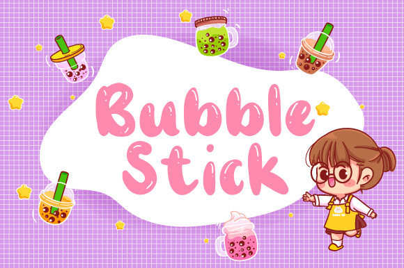 Bubble Stick: A Playful Display Font for Digital Branding