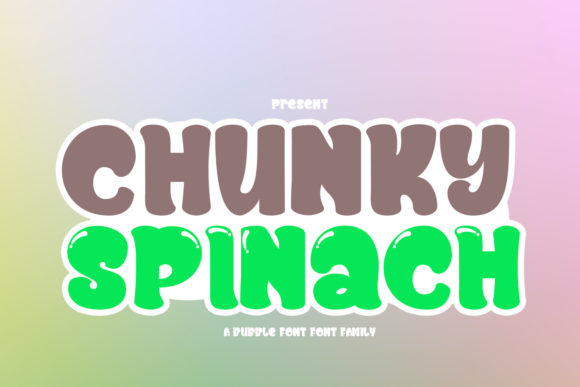 Chunky Spinach: A Friendly Display Font for Editorial Warmth
