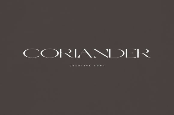 Coriander: A Display Font That Elevates Brand Voice Instantly