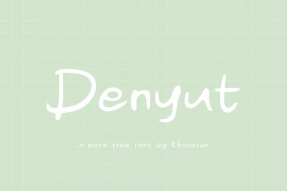 Denyut: A Modern Display Font for Handmade Labels & Printables