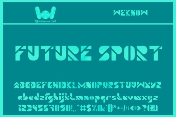 Future Sport: A Techno Display Font That Delivers