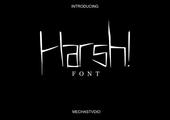 Harsh: A Display Font That Anchors Your Editorial Voice
