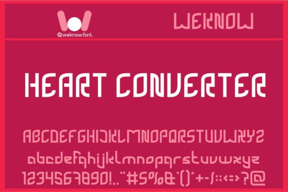 Heart Converter: A Bold Display Font for Small Business Branding