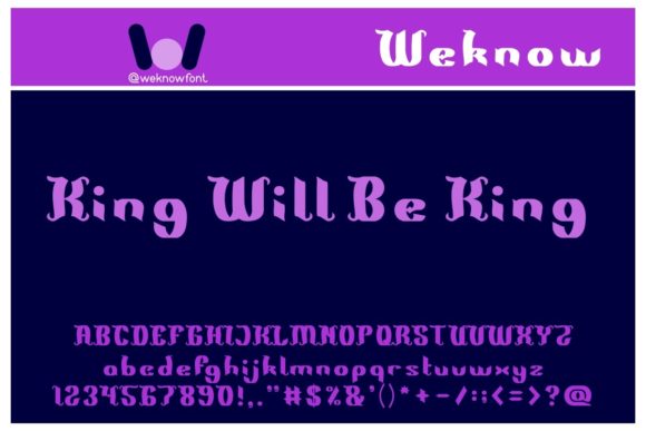 King Will Be King: A Gothic Display Font for Editorial Impact