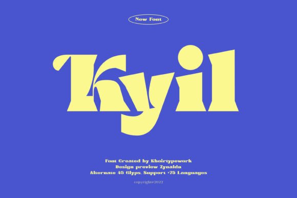 Kyil Display Font for Handmade Creators