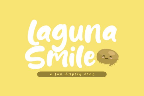Laguna Smile: A Playful Display Font for Handmade Charm
