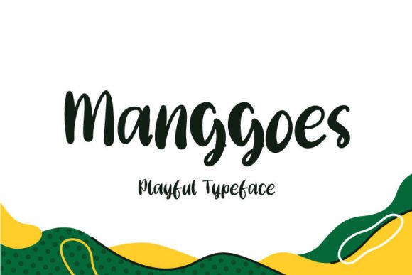 Manggoes: A Handwritten Display Font with Editorial Warmth
