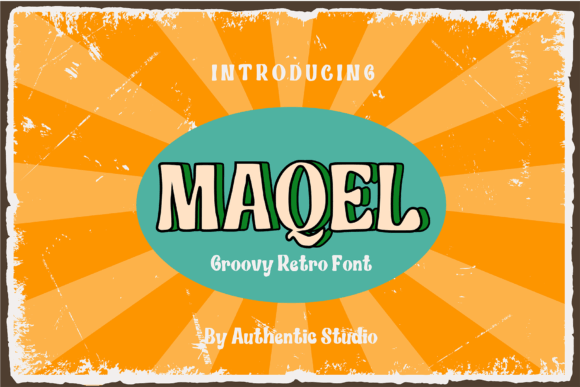 Maqel: A Retro Groovy Display Font That Lifts Your Brand
