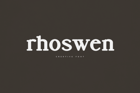 Rhoswen: A Display Font That Makes Your Message Instantly Clear