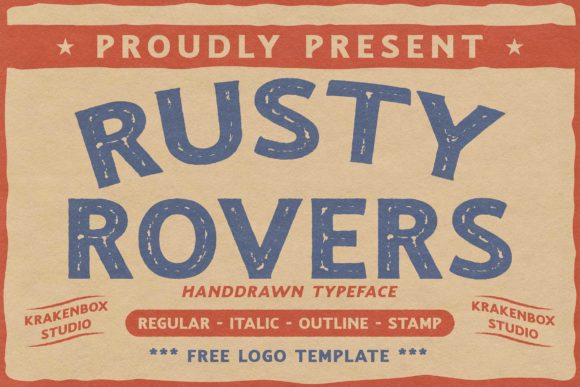 Rusty Rovers: A Vintage Display Font for Digital Branding