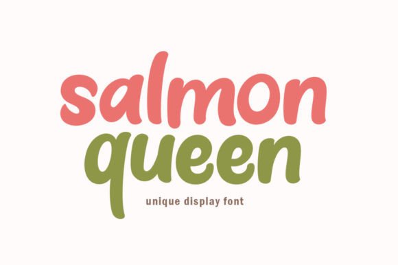 Salmon Queen: A Cheerful Display Font for Digital Branding