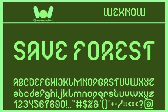 Save Forest: A Display Font for Editorial Impact