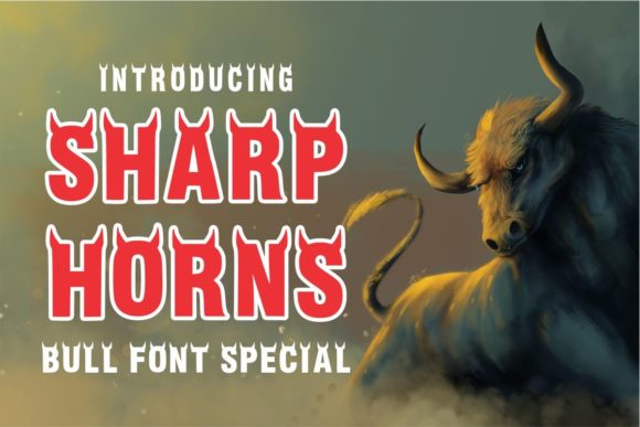 Sharp Horns: A Display Font That Adds Strength to Your Brand