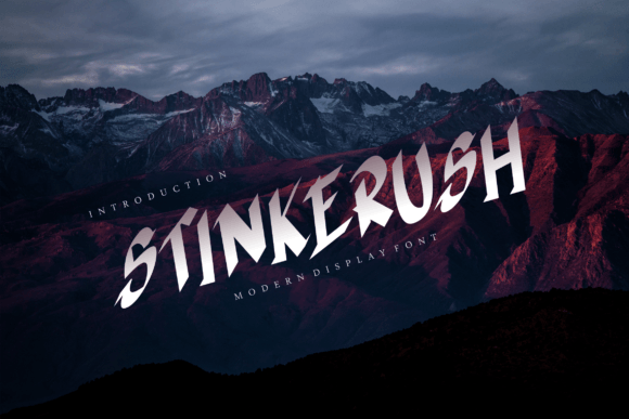 Stinkerush: A Modern Display Font That Elevates Digital Branding