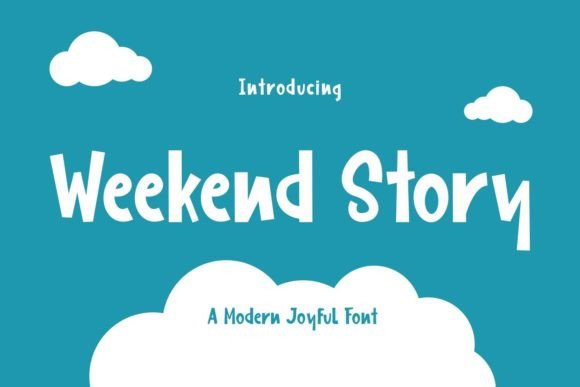Weekend Story: A Playful Display Font for Crafters