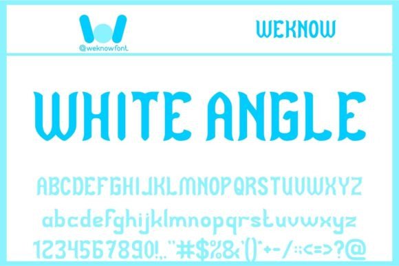 White Angle: A Display Font That Cuts Through the Feed